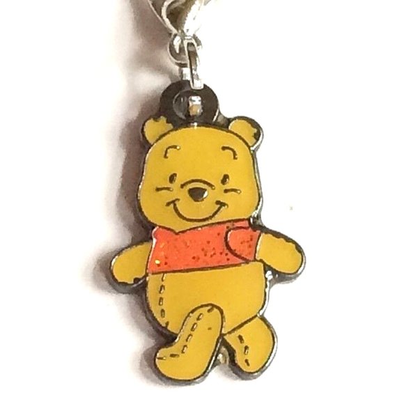 Vintage Disney Winnie the Pooh Charm Zipper Pull Clip On For Bracelet Purse - Picture 7 of 10